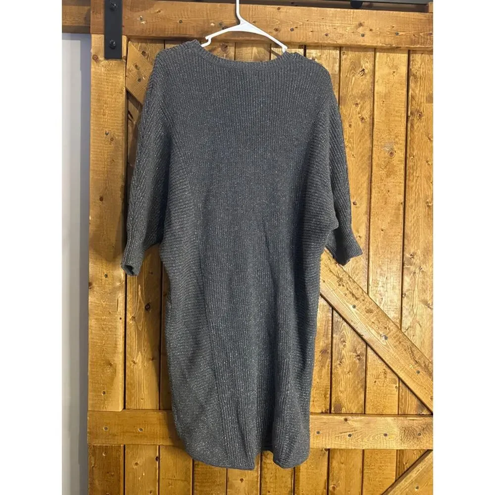 Michael Kors short sleeve light net sweater dress, metallic sparkly size medium